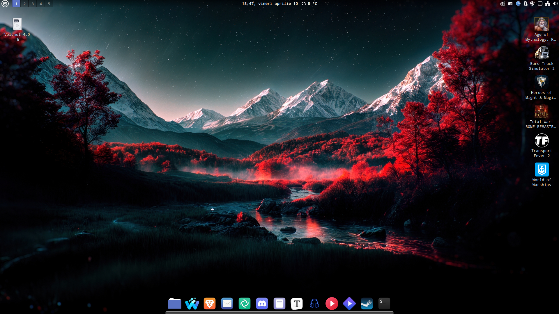 Linux Mint 22.3 Cinnamon - Desktop